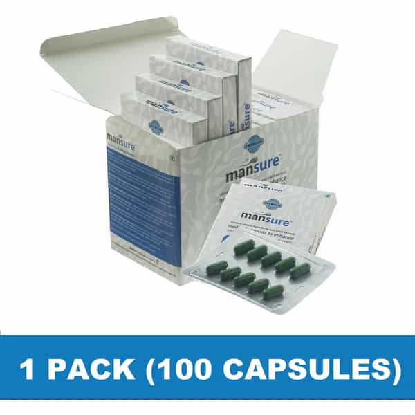 Mansure Ayurvedic Male Health Supplement - 1 Box (100 Capsules)