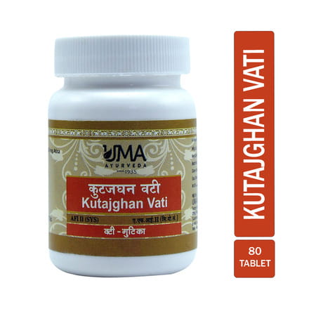 Uma Ayurveda Kutajghan Vati Ayurvedic Tablets 80 Tab