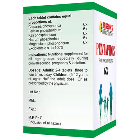 Baksons Homoeopathy Pentaphos Tablet 6x 100 No's