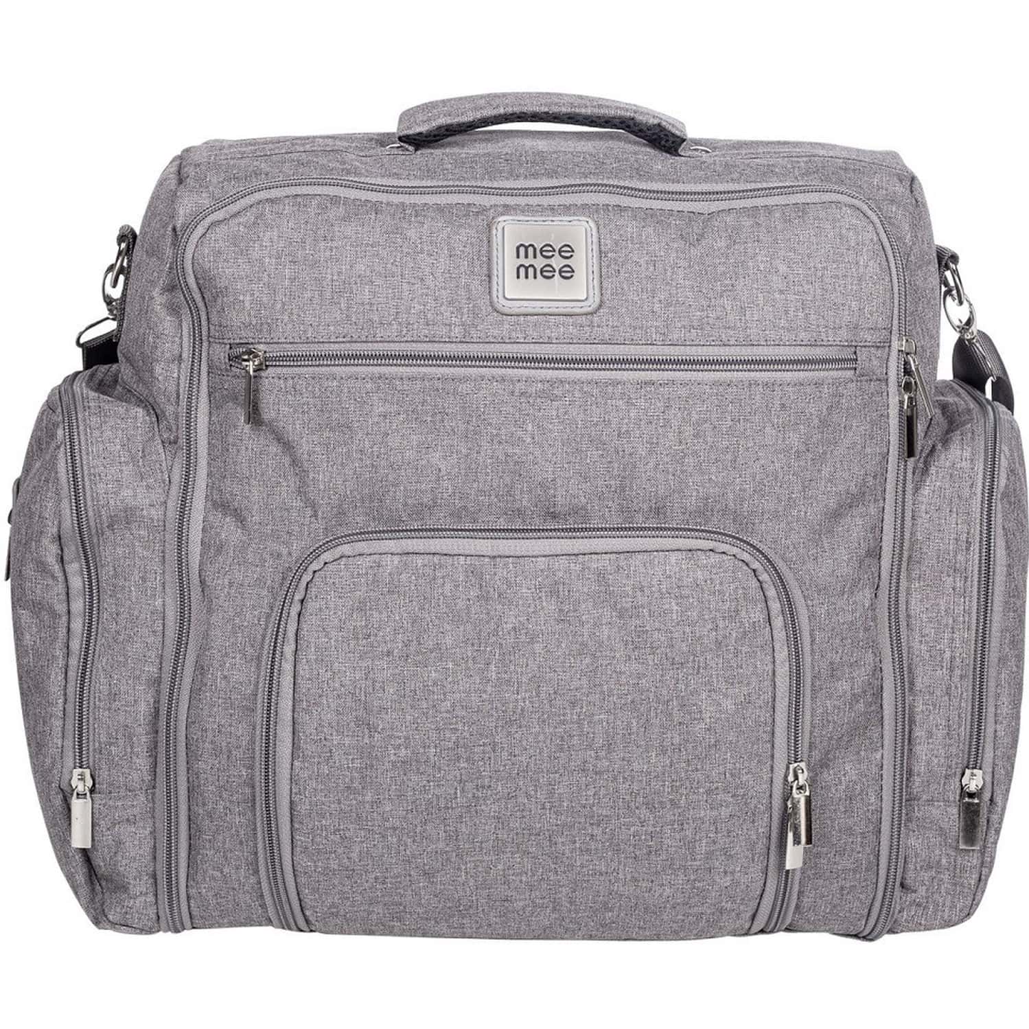 Meemee Stylish Multi-Function Diaper (Backpack-Style) Nursery Bag (Grey)