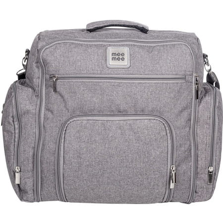 Meemee Stylish Multi-function Diaper (backpack-style) Nursery Bag (grey)