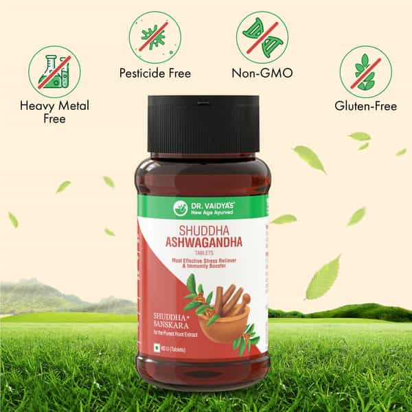 Dr. Vaidya's Shuddha Ashwagandha Tablet 60S P1