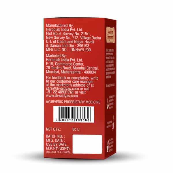 Dr. Vaidya's Shuddha Ashwagandha Tablet 60S P1