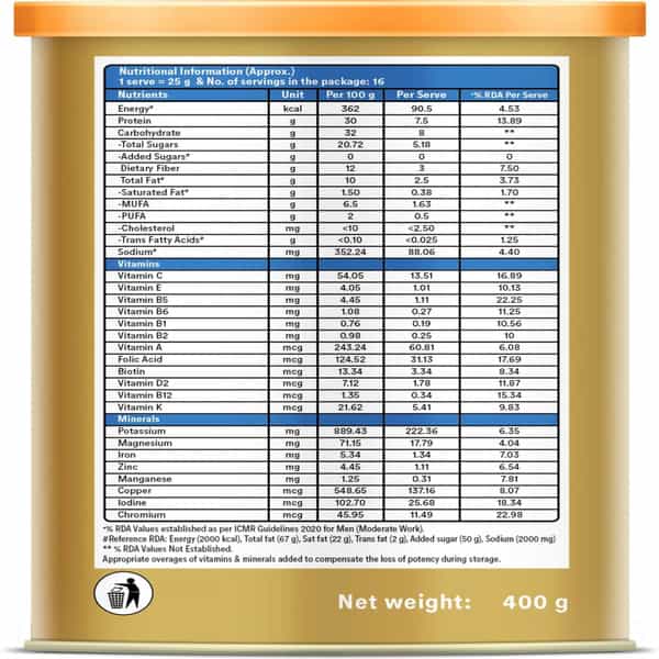 Celevida For Diabetes Management- Nutrition Health Drink Vanilla Flavour 400G | No Added Sugar