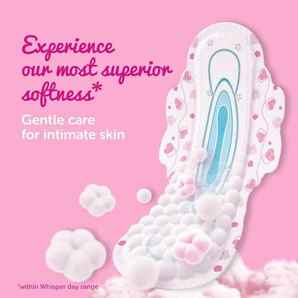 New Whisper Ultra Skin Love Soft Xl+ (317Mm) 15 Sanitary Pads