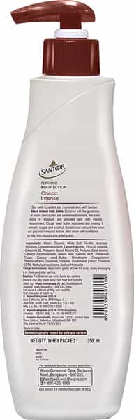 Santoor Cocoa Intense Perfumed Body Lotion (Buy 1 Get 1) - 250 Ml Each