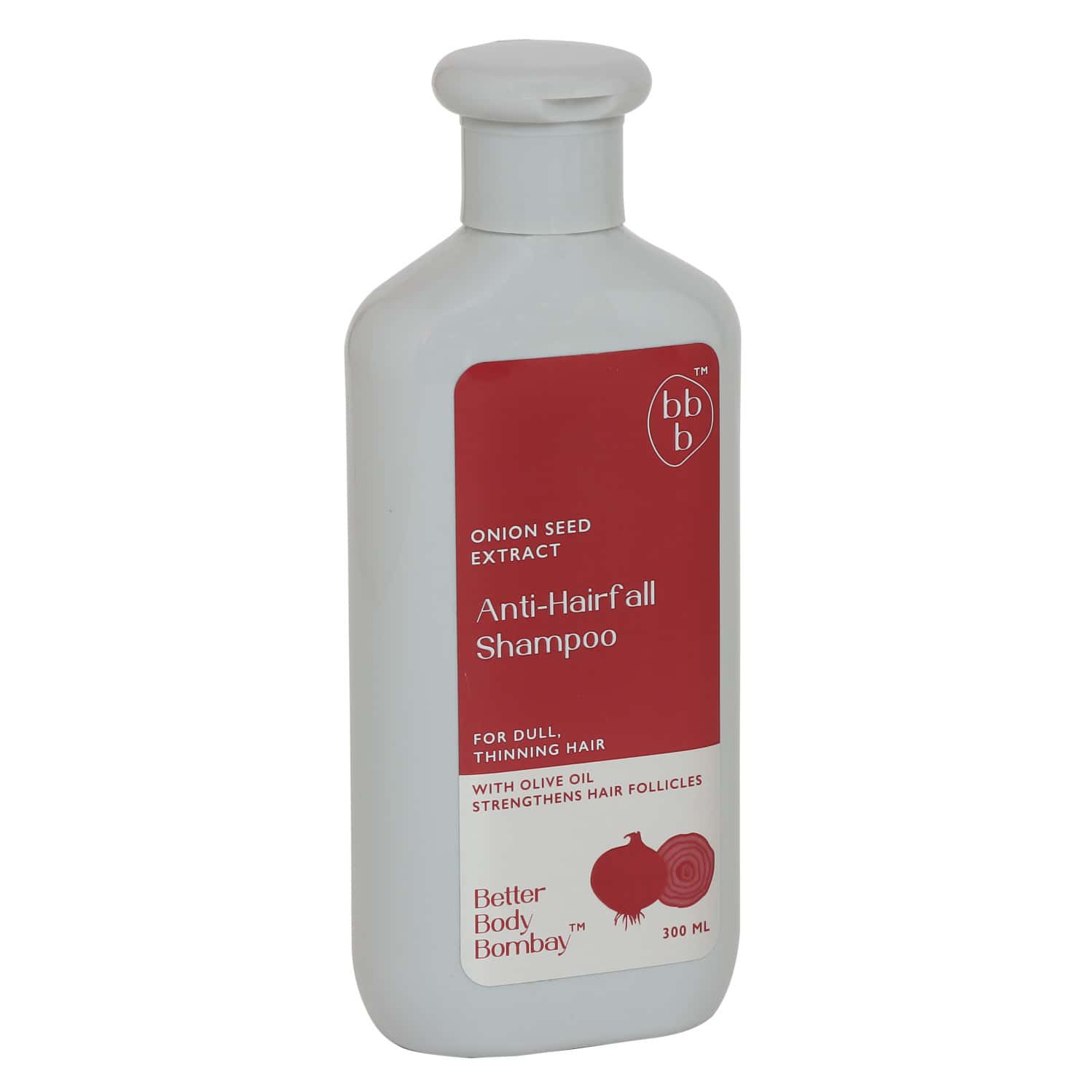 Buy BBB BETTER BODY BOMBAY ONION SEED EXTRACT ANTI HAIRFALL SHAMPOO FOR DULL, THINNING HAIR