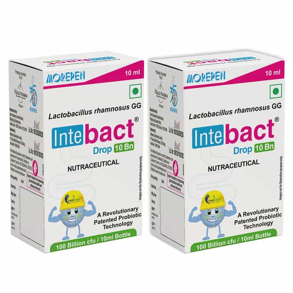 Dr. Morepen Intebact Drop 10Bn | Improve Gut Health | 10 Ml | Pack Of 2