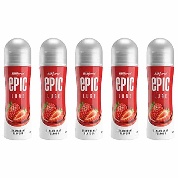 Manforce Epic Strawberry Flavored Lube 60 Ml X Pack Of 5