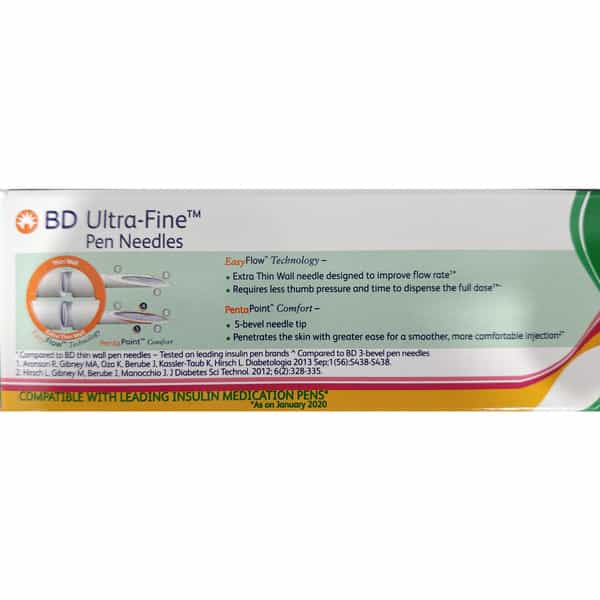 Bd Ultra Fine Pen Iii Pen Needles 4Mm 32G Pack Of 50