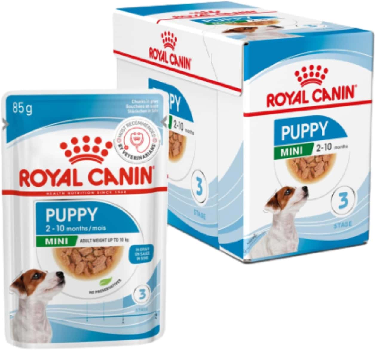 Royal Canin Mini Puppy Food | 12 X 85 Grams | Wet Food | Supports Immune System | Brain Development