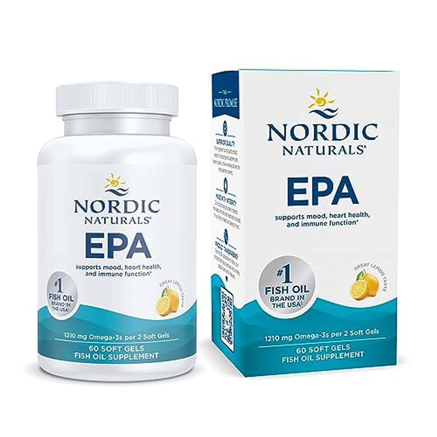 Nordic Naturals Epa 1210 Mg Omega-3 Fish Oil With Epa & Dha | High-intensity 3 Epa Supplement 60 Ct