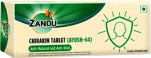 Zandu Chirakin (Ayush-64) Anti-Viral - 10 Tablets