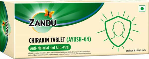 Zandu Chirakin (Ayush-64) Anti-Viral - 10 Tablets