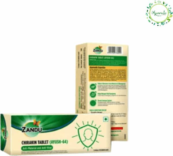 Zandu Chirakin (Ayush-64) Anti-Viral - 10 Tablets