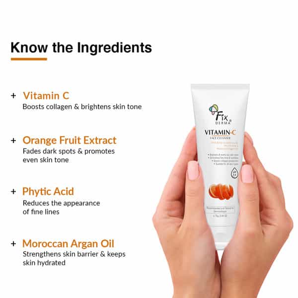 Fixderma Vitamin C Face Cleanser With Ascorbic Acid - 75G