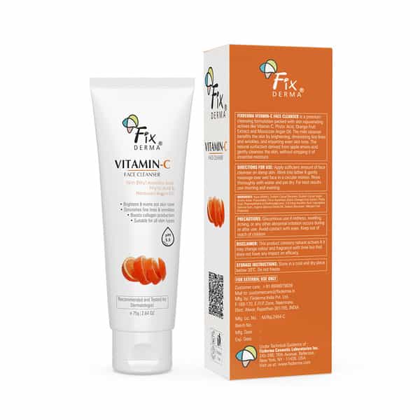 Fixderma Vitamin C Face Cleanser With Ascorbic Acid - 75G