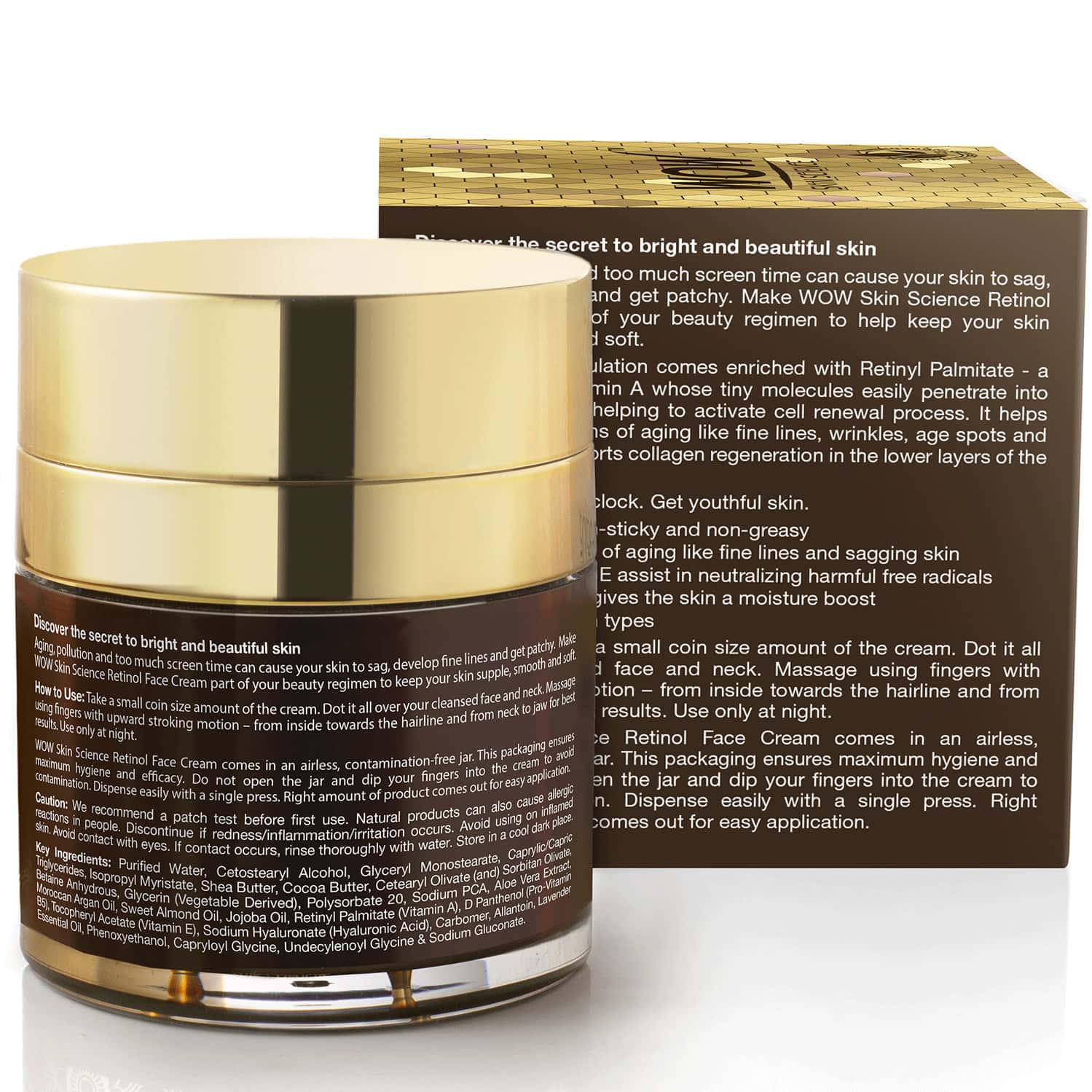 Buy WOW SKIN SCIENCE RETINOL FACE CREAM 50 ML Online & Get Upto 60