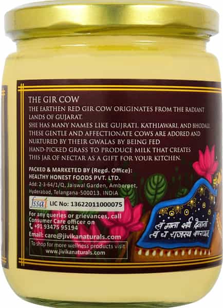 Jivika Naturals Premium Gir Cow Ghee 500Ml