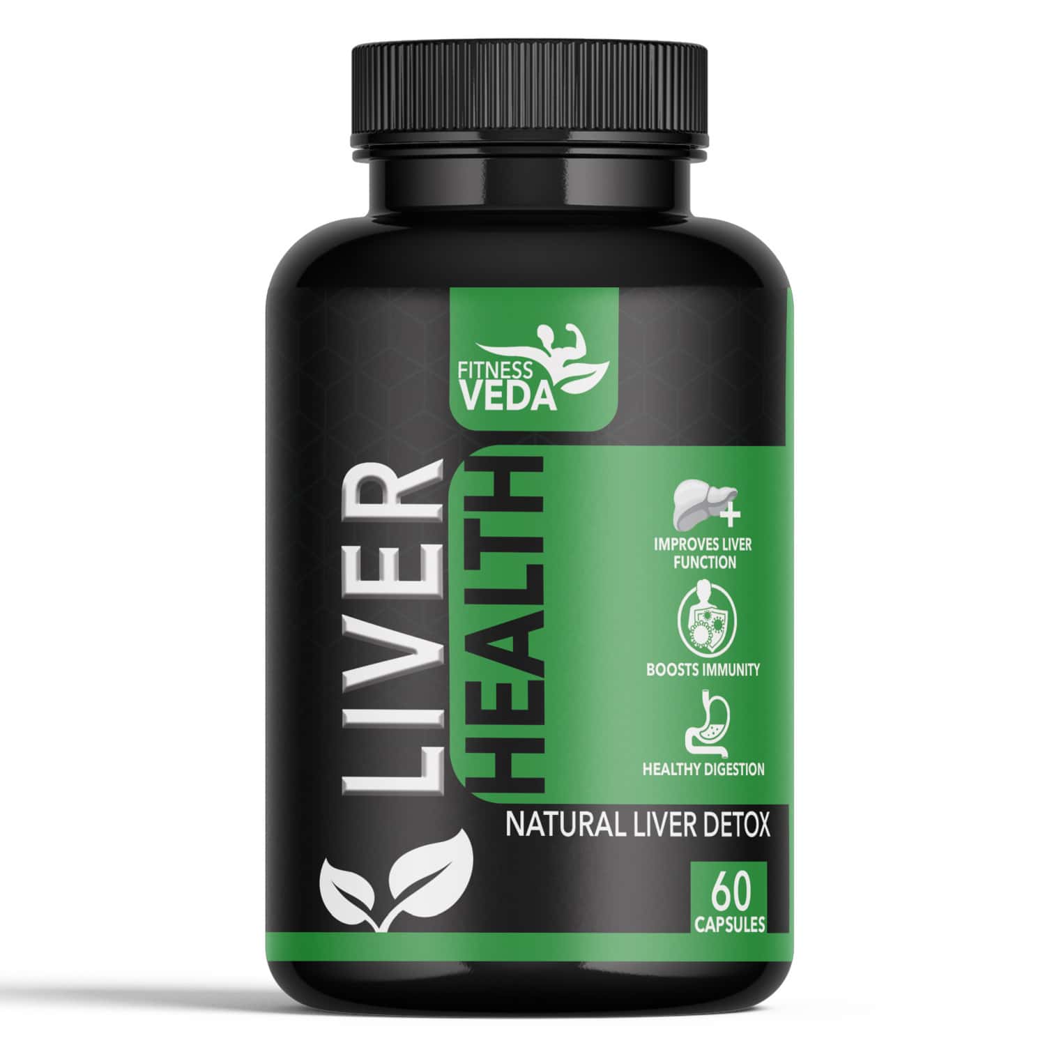 Fitness Veda Liver Health Supplement Capsules With Milk Thistle Extract For Fatty Liver