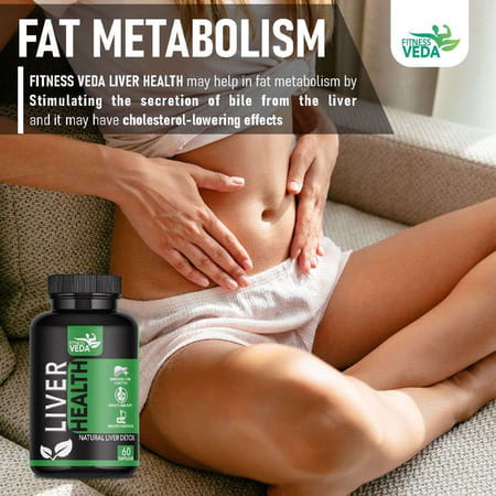 Fitness Veda Liver Health Supplement Capsules With Milk Thistle Extract For Fatty Liver
