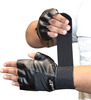 Musclexp Firm Stud Workout Gym Gloves Heavy Duty Absorbing Non-Odor Material Unisex (Jet-Black)