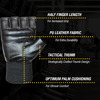Musclexp Firm Stud Workout Gym Gloves Heavy Duty Absorbing Non-Odor Material Unisex (Jet-Black)