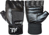 Musclexp Firm Stud Workout Gym Gloves Heavy Duty Absorbing Non-Odor Material Unisex (Jet-Black)