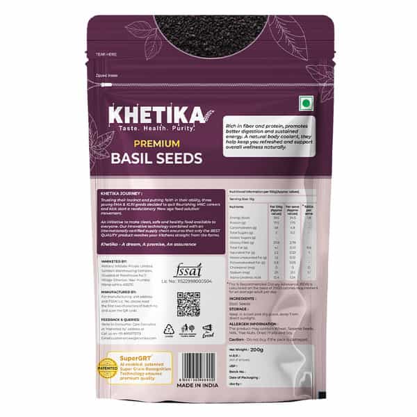 Khetika Basil Seeds 200G