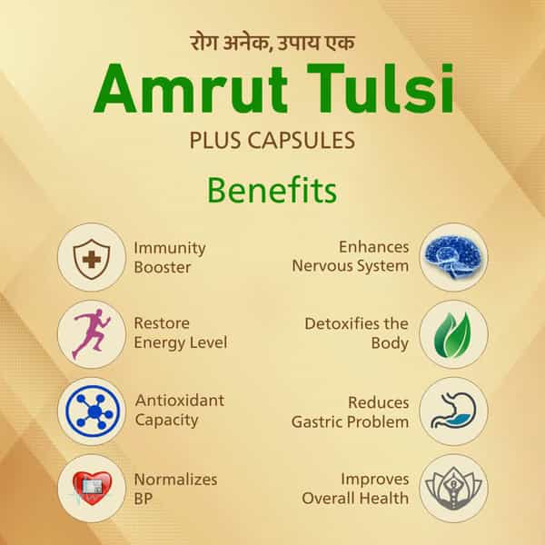 Amrut Tulsi Plus Capsules 30 Capsules (Pack Of 2)