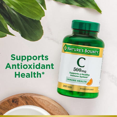 Nature's Bounty Vitamin C| Supports A Healthy Immune System| Vitamin Supplement| 500Mg | 250 Tablets