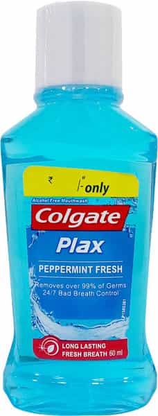 Colgate Plax Peppermint Fresh Mouthwash 60 Ml