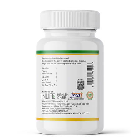 Inlife Silymarin Oil Capsules 200mg | Turmeric & Piperine | Milk Thistle Extract | Unisex | Veg 60n