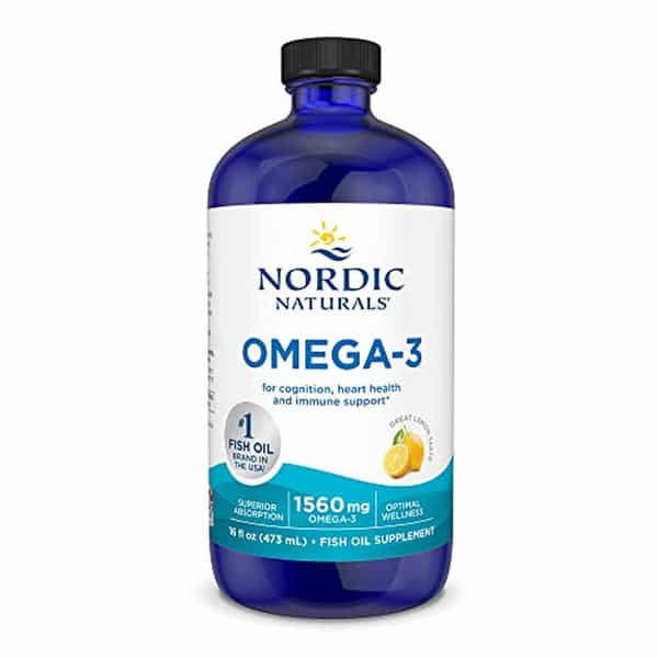 Nordic Naturals Omega 3 Liquid 1560 Mg Omega 3 Fatty Acid Sardine Fish Oil Syrup With Epa & Dha 16Oz