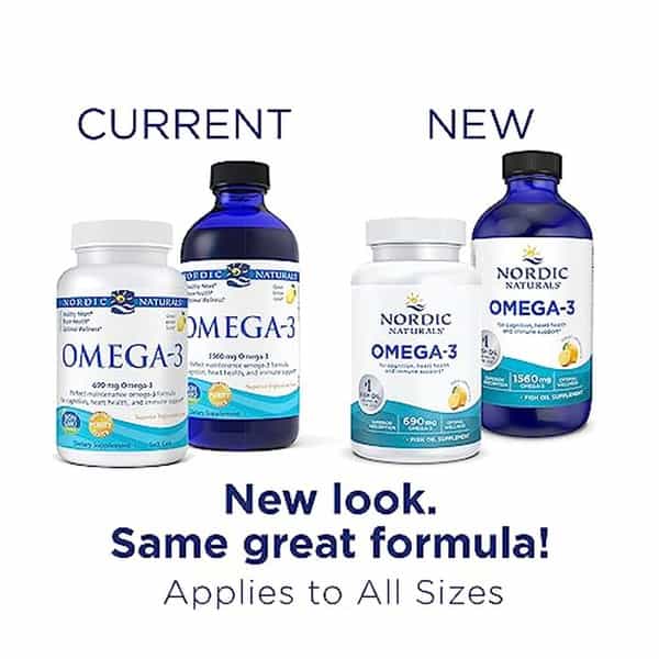 Nordic Naturals Omega 3 Liquid 1560 Mg Omega 3 Fatty Acid Sardine Fish Oil Syrup With Epa & Dha 16Oz