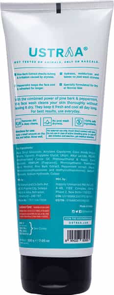 Ustraa Face Wash - For Dry Skin - 200 Gm