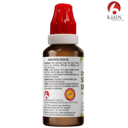 Bjain Omeo Homeopathic Scia - Tica Drops - 30ml