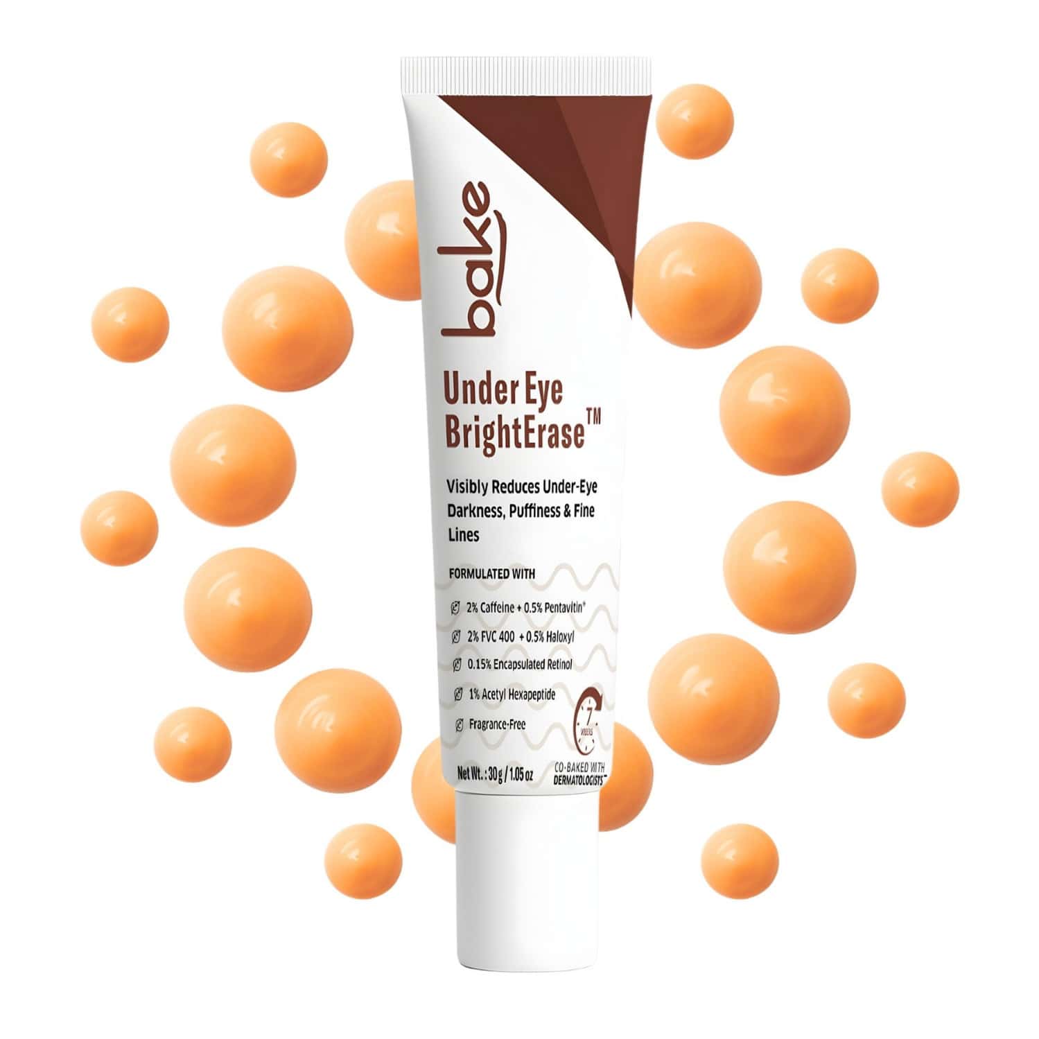 Bake Under Eye Brighter Serum Cream For Dark Circles | Puffiness & Fine Lines | 30g