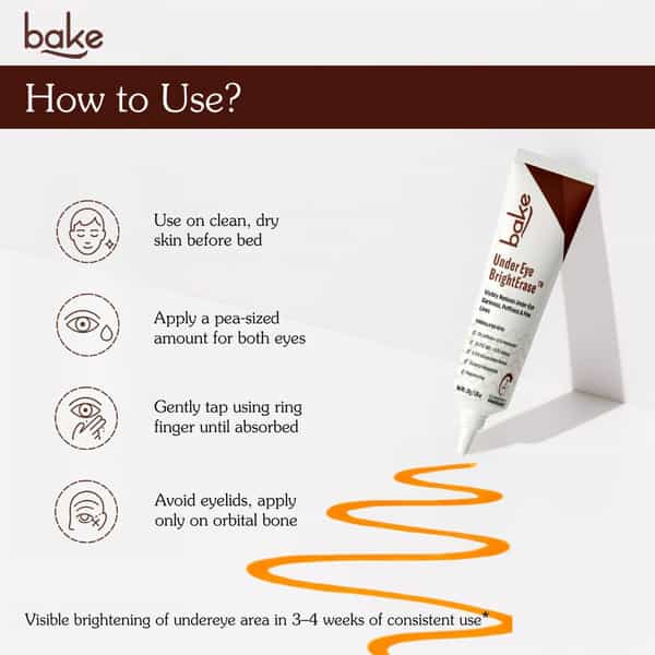 Bake Under Eye Brighter Serum Cream For Dark Circles | Puffiness & Fine Lines | 30G