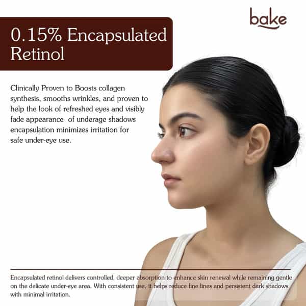 Bake Under Eye Brighter Serum Cream For Dark Circles | Puffiness & Fine Lines | 30G