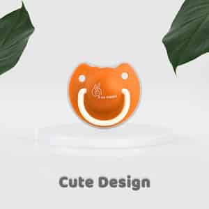 R For Rabbit Tusky Pacifier-l Orange