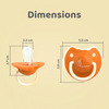 R For Rabbit Tusky Pacifier-L Orange