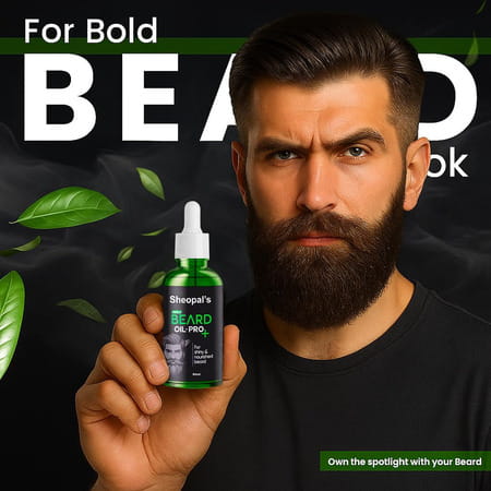Sheopal'S Beard Growth Oil Pro+ | For Uneven & Fast Growth | 50ml | Pack Of 1