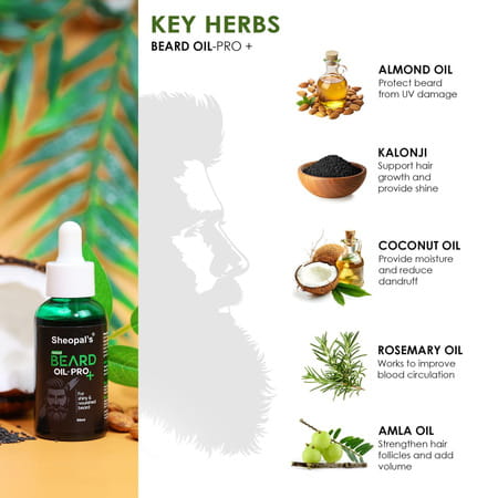 Sheopal'S Beard Growth Oil Pro+ | For Uneven & Fast Growth | 50ml | Pack Of 1