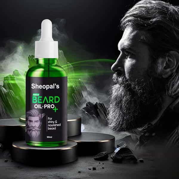 Sheopal's Beard Growth Oil Pro+ For Men - Beard & Mustache Care - 50Ml