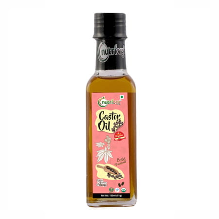 Nutriorg Certified Organic Castor Oil 100ml (Pack Of 2)