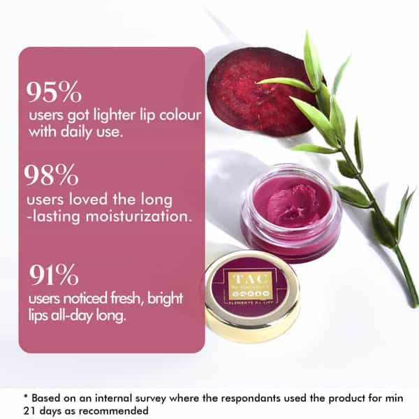 Tac - The Ayurveda Co. Beetroot Lip Butter - 5 Gm