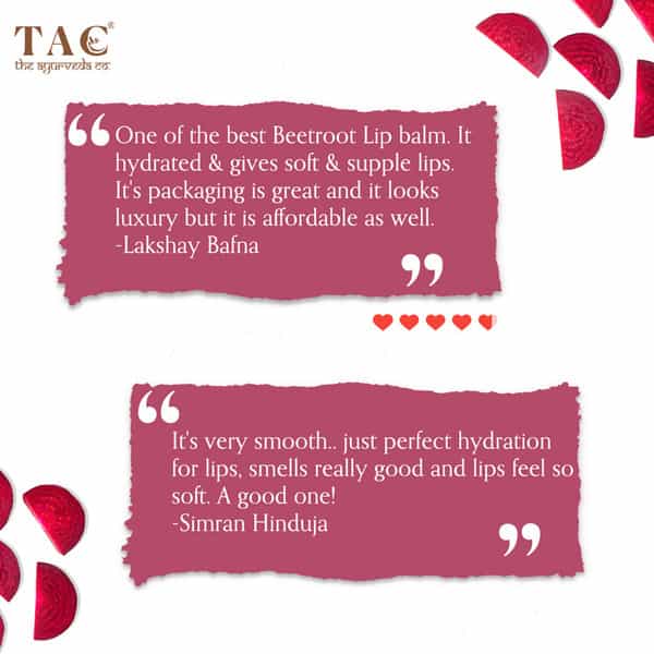 Tac - The Ayurveda Co. Beetroot Lip Butter - 5 Gm