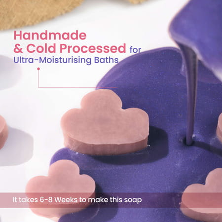 Nat Habit Himalayan Lavender Soap For Glowing Skin Cold Pressed Moisturising Soap (125g)