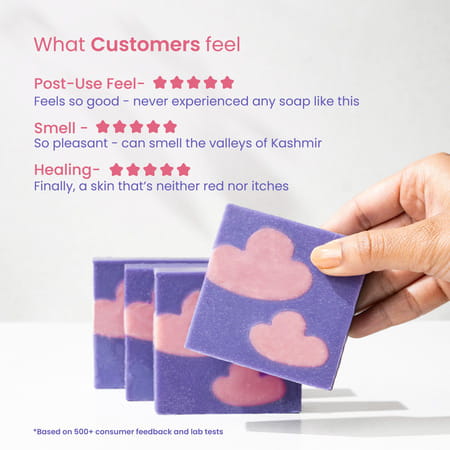 Nat Habit Himalayan Lavender Soap For Glowing Skin Cold Pressed Moisturising Soap (125g)